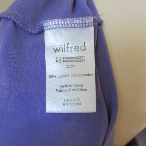 Wilfred Aritzia  purple women long open sleeveless spell tank top Medium - Picture 7 of 10